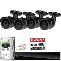czarny monitoring na 4 kamery na imx335