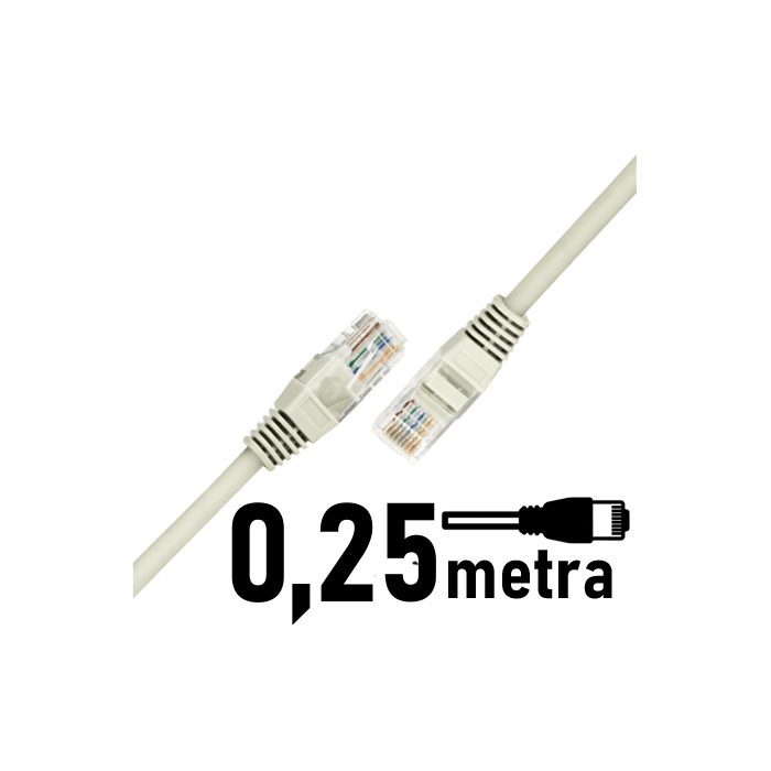 Kabel Ethernet LAN sieciowy 0.25M CAT5 RJ45