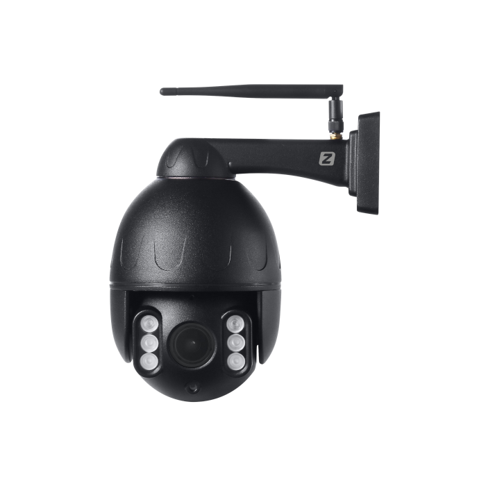 kamera obrotowa czarna z motorzoomem oraz funkcjami alarmowymi