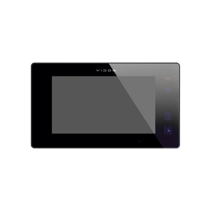 Monitor wideodomofonu, dotykowy ekran LCD TFT 7” Czarny M1021B 