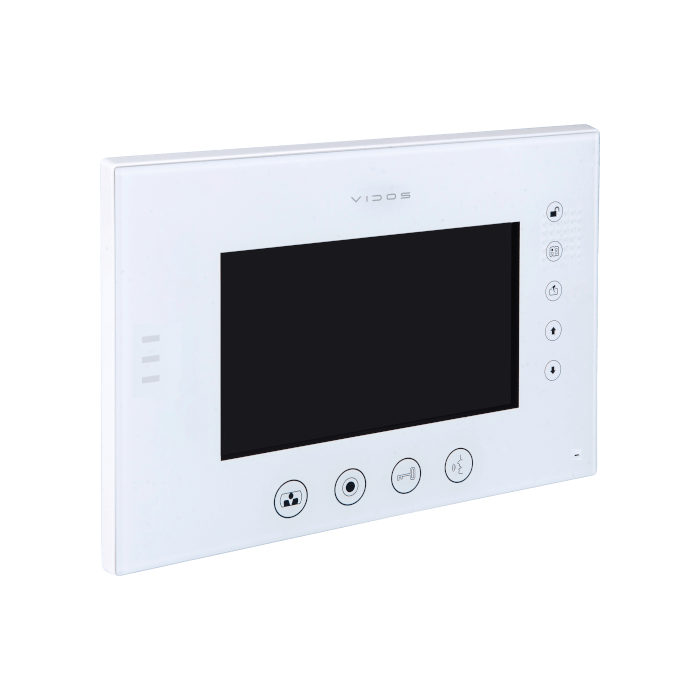 Monitor wideodomofonu, ekran LCD TFT 7” Biały M670W S2