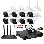 Zestaw Monitoringu IP 5 MP 8 kamer A5 WiFi Tubowych