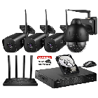 Zestaw Monitoringu IP 5 MP 4 kamery 3xA5 1xP5