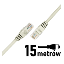 Kabel Ethernet LAN sieciowy 15M CAT5 RJ45