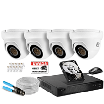 Zestaw Monitoringu IP POE 5MP 4 Kamery 5MP