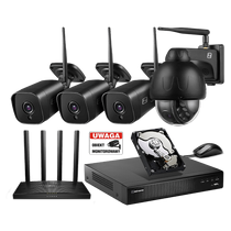 Zestaw Monitoringu IP 5 MP 4 kamery 3xA5 1xP5
