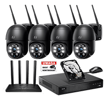 Zestaw Monitoringu IP 4MP 4 kamery P4 Black