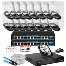 Zestaw Monitoringu IP POE 4MP 16 Kamer D4 