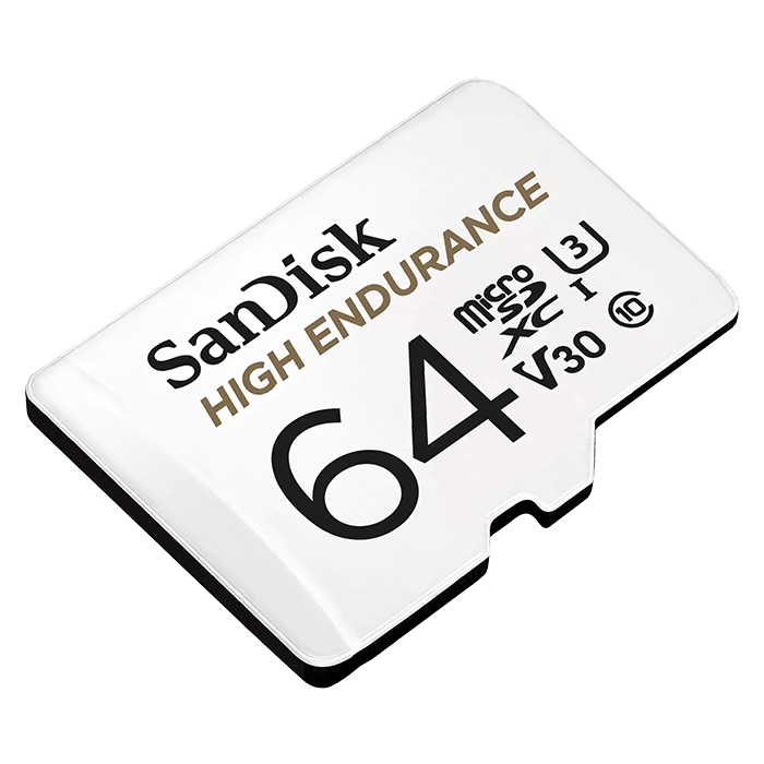 Karta SanDisk 64GB micro SDXC High Endurance 100 MB/S Cl.10 UHS-1 4K