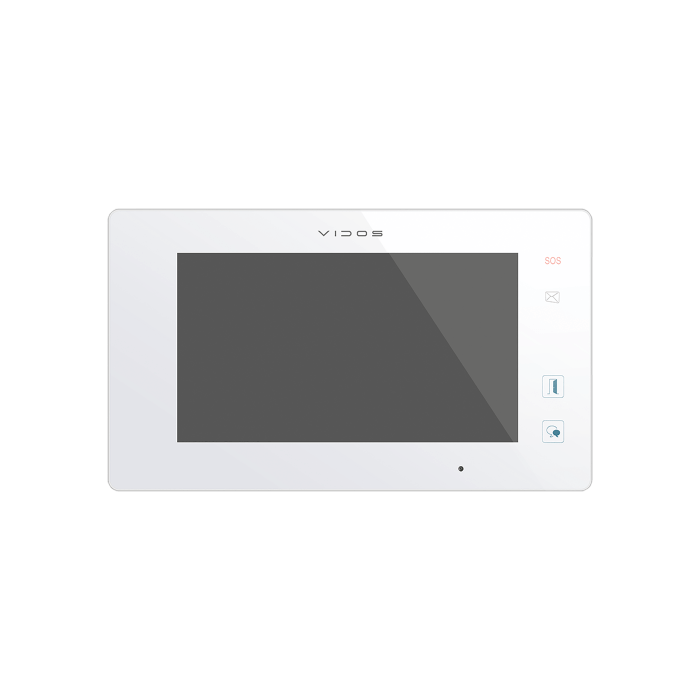 Monitor wideodomofonu, dotykowy ekran LCD TFT 7” Biały M1021W