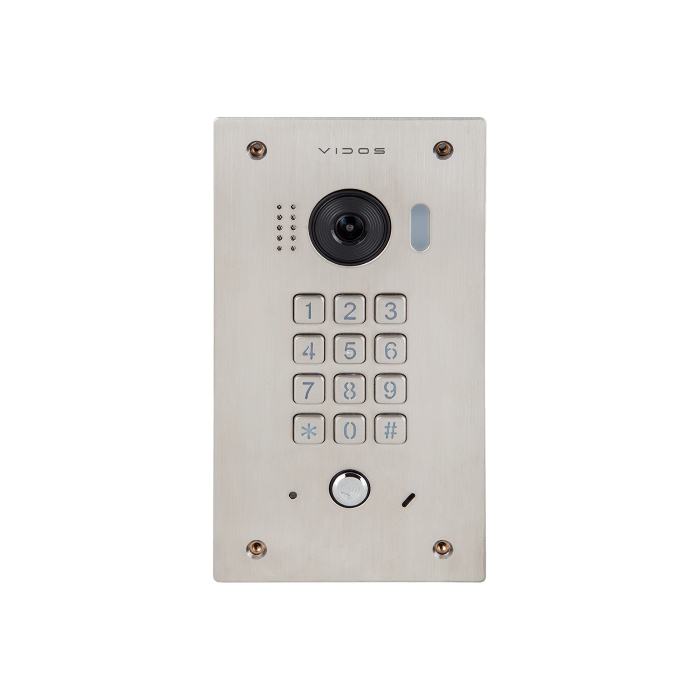 S1411D Jednoabonentowa Stacja bramowa wideodomofonu, podtynkowa, 2.0 Mpx, kąt widzenia 170°, Przyciski ruchome