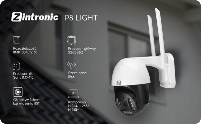 Dane techniczne Zintronic P8 Light 